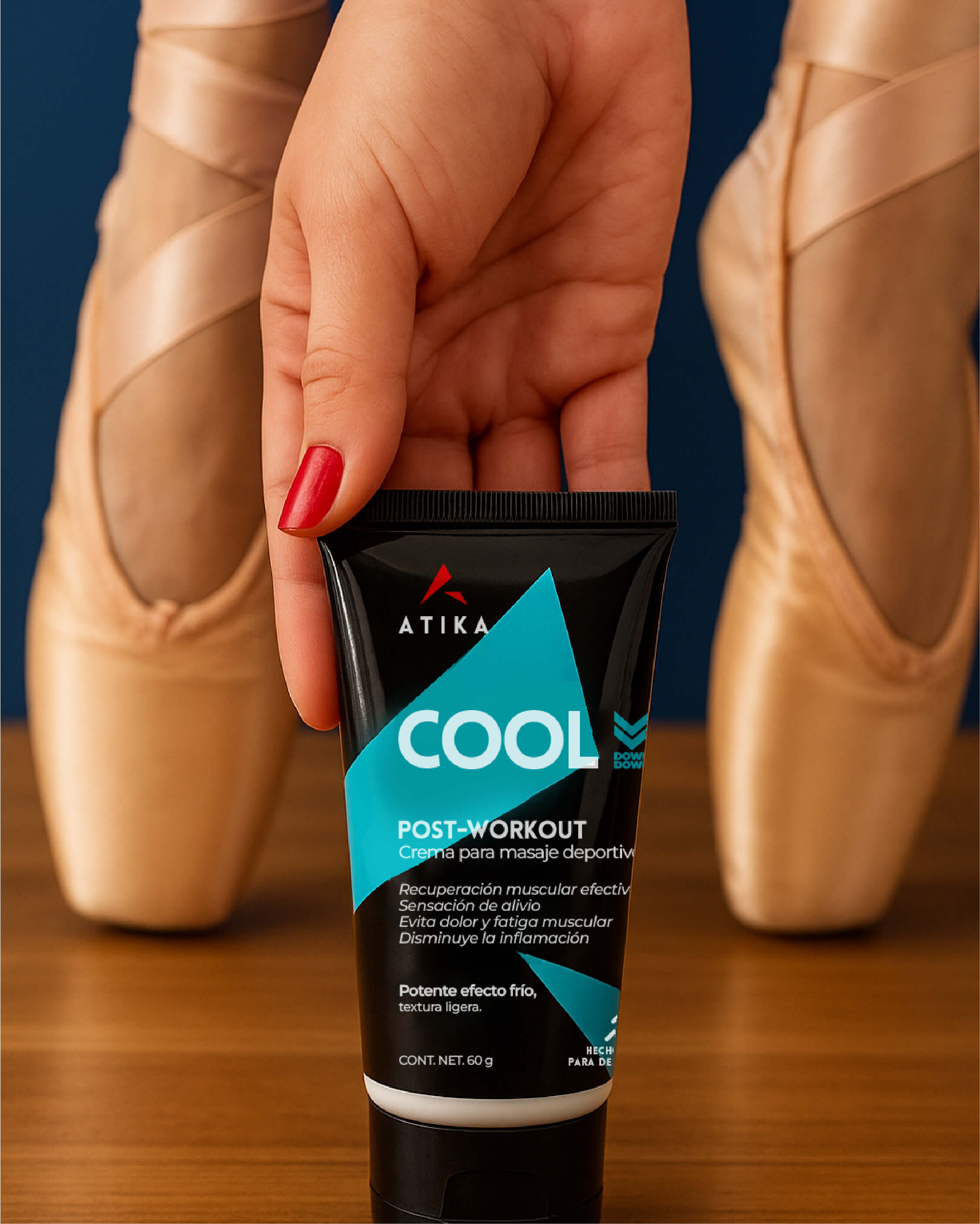 COOL DOWN:  Crema de recuperación muscular con efecto frío para deportistas